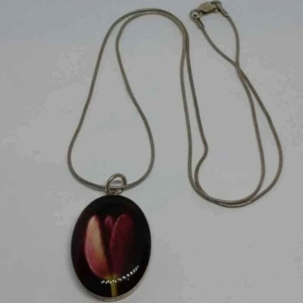 Sterling Silver Tulip Necklace